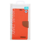 Goospery CANVAS Card Holder Fabric Folio Wallet Flip Stand Case For Galaxy A52 (6.5 inches)