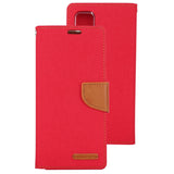 Goospery CANVAS Card Holder Fabric Folio Wallet Flip Stand Case For Galaxy A52 (6.5 inches)