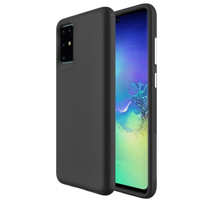 Triangle Dot PC+TPU Dual Layer Rugged Shockproof Hybrid Armor Case For Samsung A71 6.7"