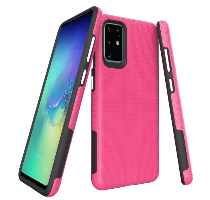 Triangle Dot PC+TPU Dual Layer Rugged Shockproof Hybrid Armor Case For Samsung A51 6.5"
