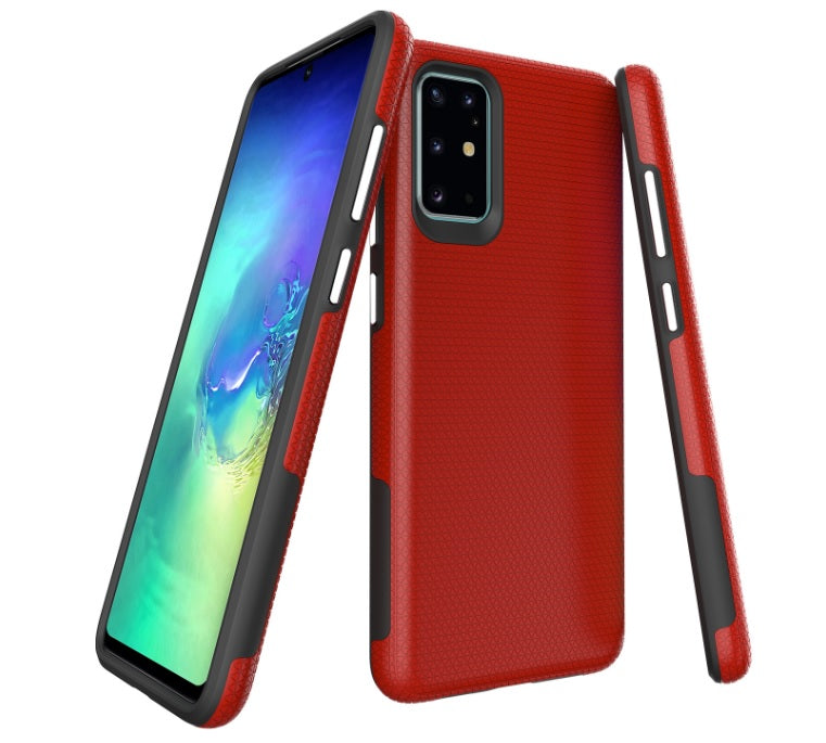 Triangle Dot PC+TPU Dual Layer Rugged Shockproof Hybrid Armor Case For Samsung A71 6.7"