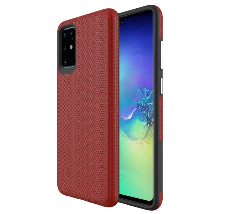 Triangle Dot PC+TPU Dual Layer Rugged Shockproof Hybrid Armor Case For Samsung S20 Plus 6.7"