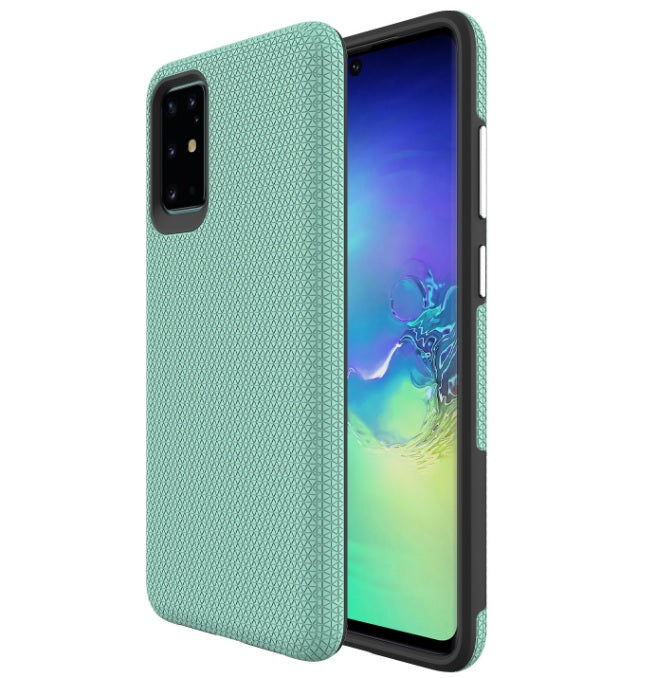 Triangle Dot PC+TPU Dual Layer Rugged Shockproof Hybrid Armor Case For Samsung S20 Plus 6.7"