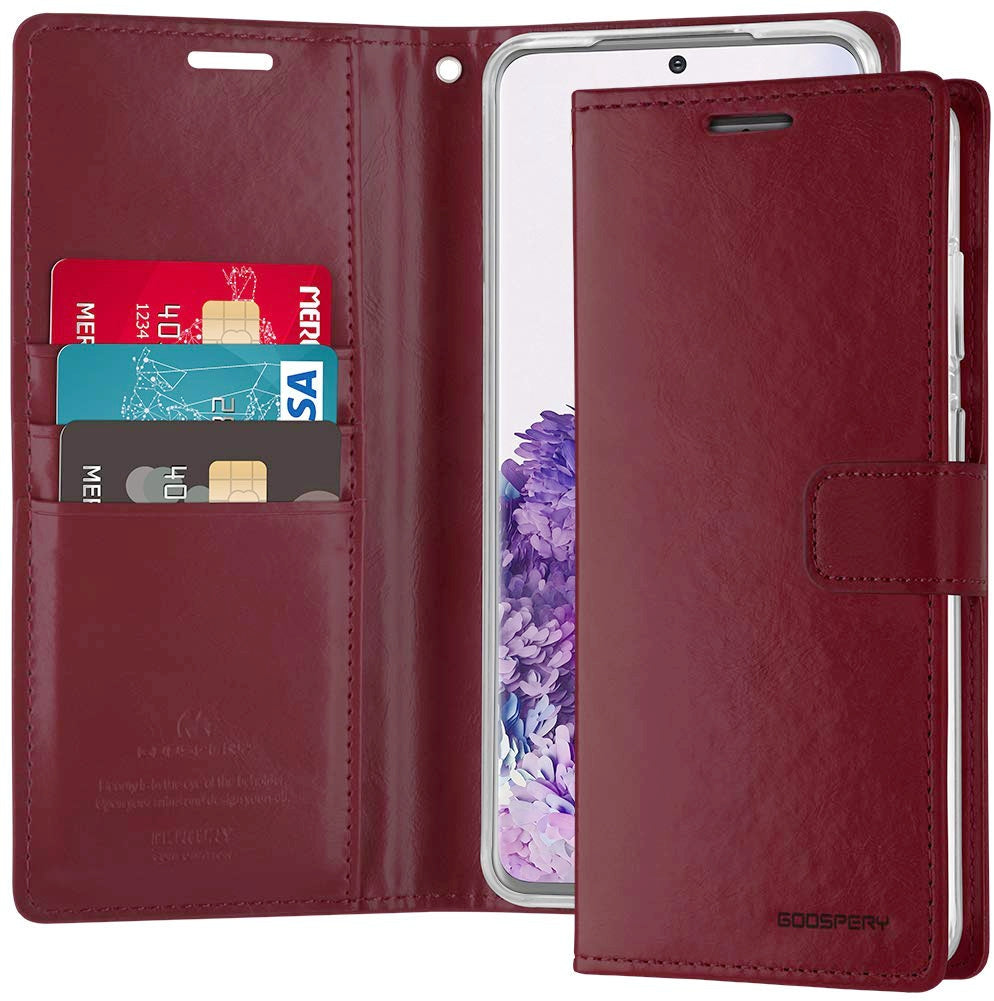Goospery Blue Moon w/Magnet Clip Leather Wallet Folio Flip Stand Case for Galaxy A52 5G (6.5 inches)