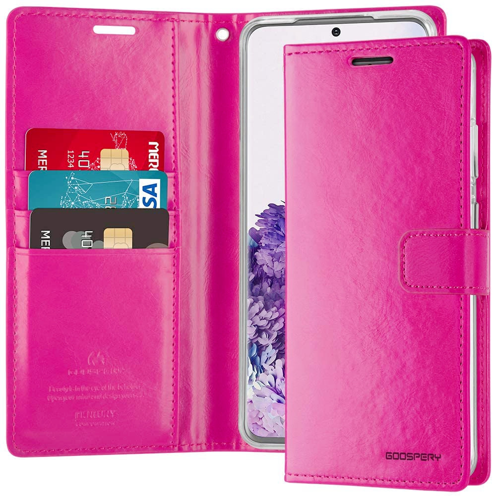 Goospery Blue Moon w/Magnet Clip Leather Wallet Folio Flip Stand Case for Galaxy A52 5G (6.5 inches)