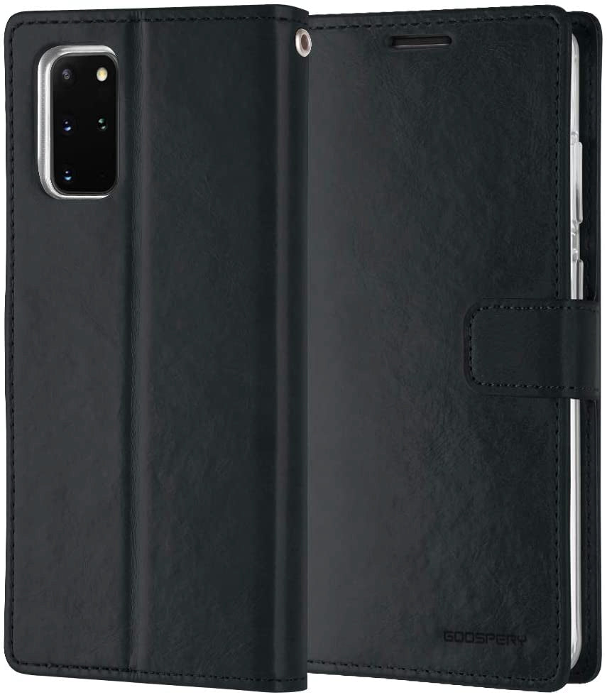 Goospery Blue Moon w/Magnet Clip Leather Wallet Folio Flip Stand Case for Galaxy A52 5G (6.5 inches)