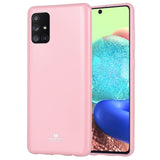Goospery Pearl Jelly Case for Galaxy A71 (6.7 inches) Slim Thin Rubber Case