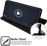 Goospery CANVAS Card Holder Fabric Folio Wallet Flip Stand Case For Galaxy S21 Plus (6.7 inches)