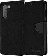 Goospery CANVAS Card Holder Fabric Folio Wallet Flip Stand Case For Galaxy S21 Plus (6.7 inches)