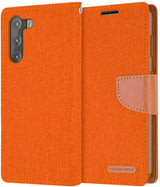 Goospery CANVAS Card Holder Fabric Folio Wallet Flip Stand Case For Galaxy S21 Plus (6.7 inches)