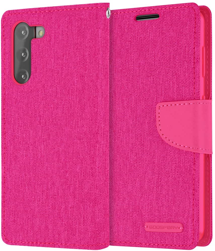 Goospery CANVAS Card Holder Fabric Folio Wallet Flip Stand Case For Galaxy S21 Plus (6.7 inches)