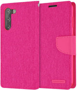 Goospery CANVAS Card Holder Fabric Folio Wallet Flip Stand Case For Galaxy S21 Plus (6.7 inches)