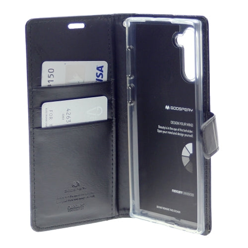Goospery Blue Moon w/Magnet Clip Leather Wallet Folio Flip Stand Case for Galaxy S21 Ultra(6.8 inches)