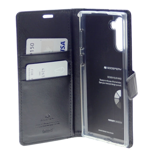 Goospery Blue Moon w/Magnet Clip Leather Wallet Folio Flip Stand Case for Galaxy S21 (6.2 inches)