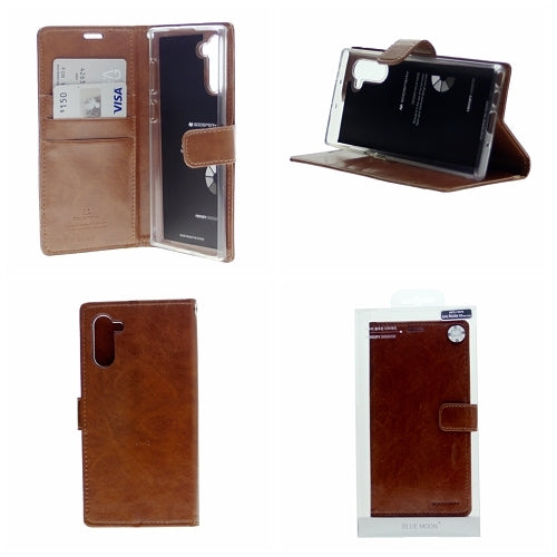 Goospery Blue Moon w/Magnet Clip Leather Wallet Folio Flip Stand Case for Galaxy S21 Plus (6.7 inches)