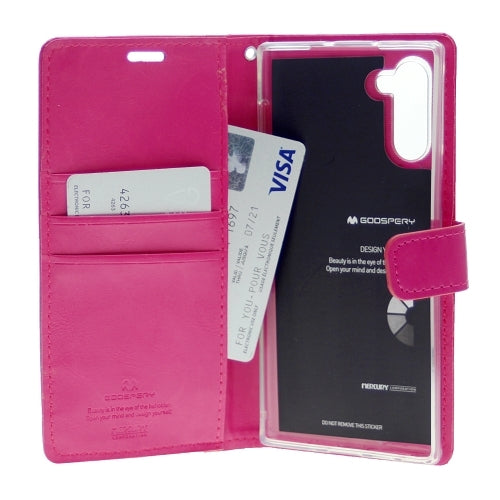 Goospery Blue Moon w/Magnet Clip Leather Wallet Folio Flip Stand Case for Galaxy S21 Ultra(6.8 inches)