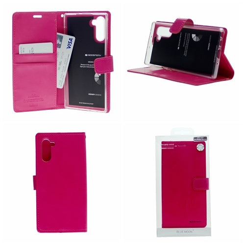 Goospery Blue Moon w/Magnet Clip Leather Wallet Folio Flip Stand Case for Galaxy S21 (6.2 inches)