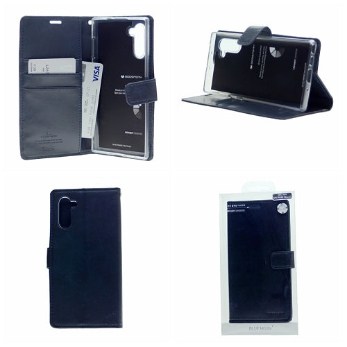 Goospery Blue Moon w/Magnet Clip Leather Wallet Folio Flip Stand Case for Galaxy S21 (6.2 inches)