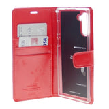 Goospery Blue Moon w/Magnet Clip Leather Wallet Folio Flip Stand Case for Galaxy S21 Ultra(6.8 inches)