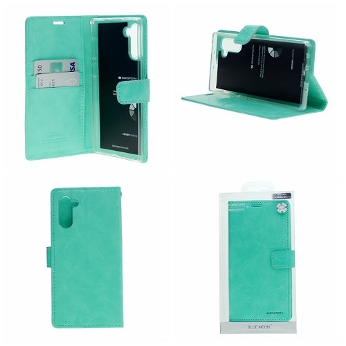 Goospery Blue Moon w/Magnet Clip Leather Wallet Folio Flip Stand Case for Galaxy S21 Ultra(6.8 inches)