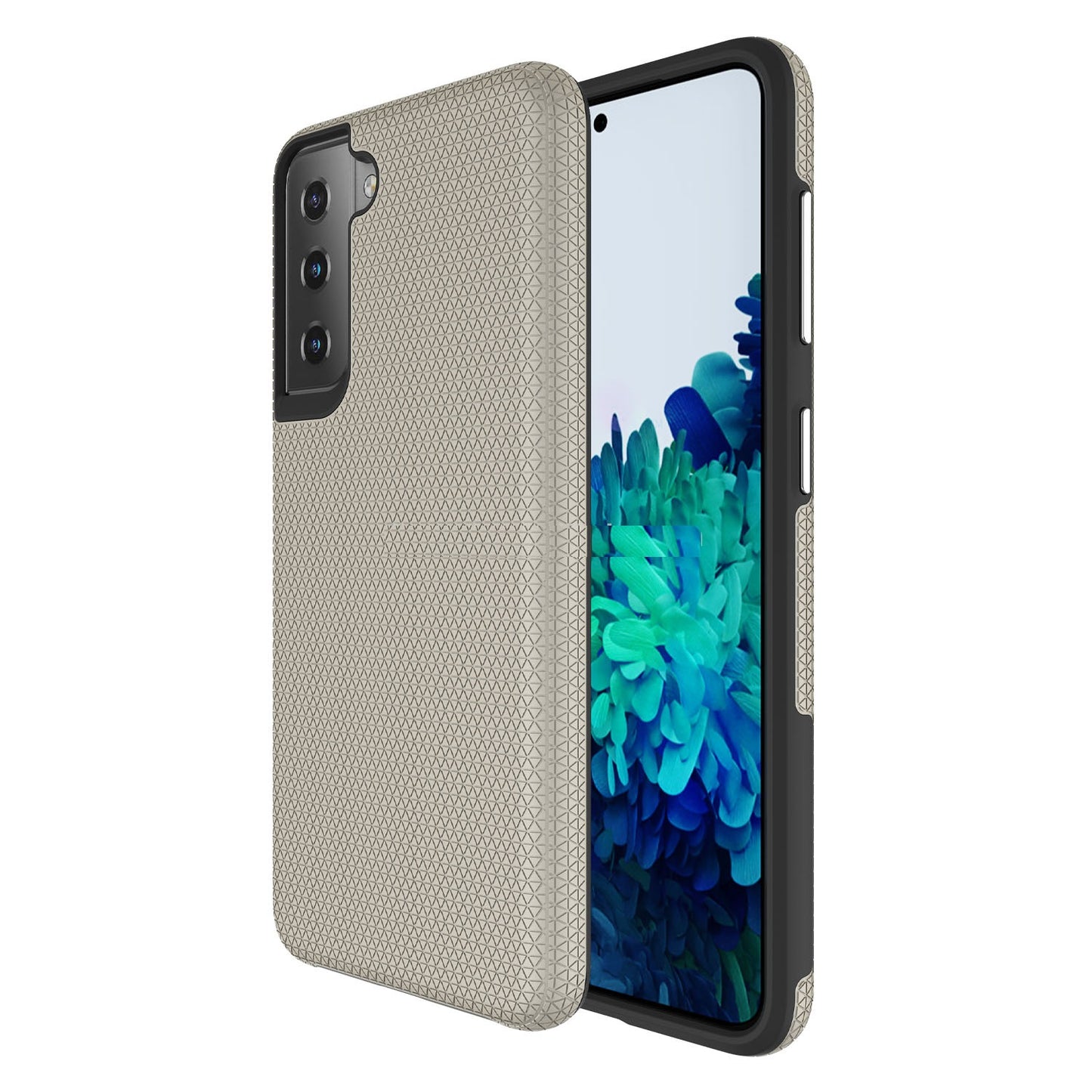 Triangle Dot PC+TPU Dual Layer Rugged Shockproof Hybrid Armor Case For Samsung S21 5G 6.2"