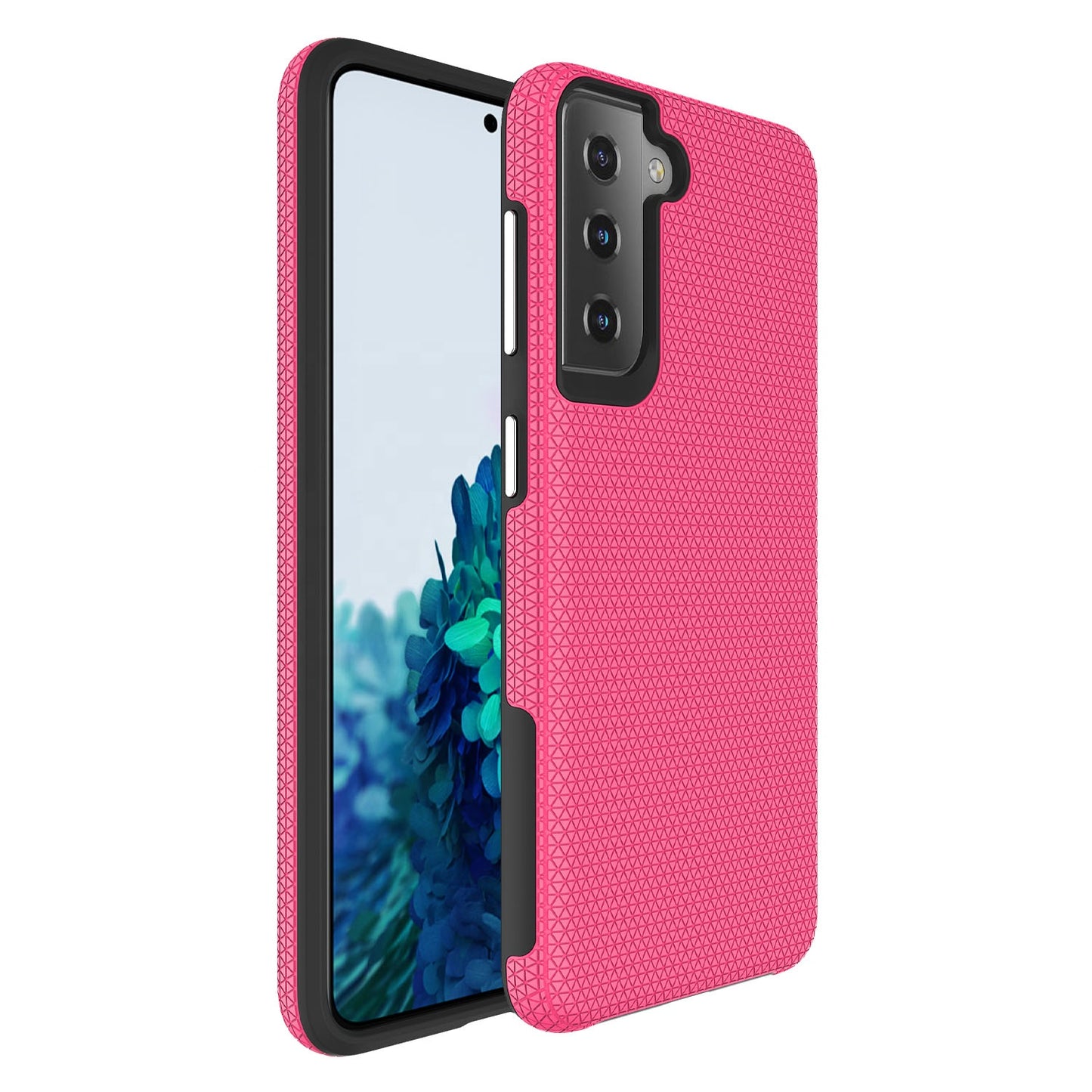 Triangle Dot PC+TPU Dual Layer Rugged Shockproof Hybrid Armor Case For Samsung S21 5G 6.2"