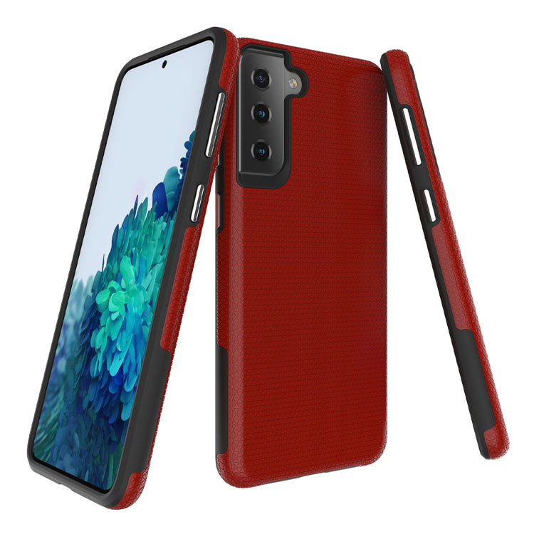 Triangle Dot PC+TPU Dual Layer Rugged Shockproof Hybrid Armor Case For Samsung S21 5G 6.2"