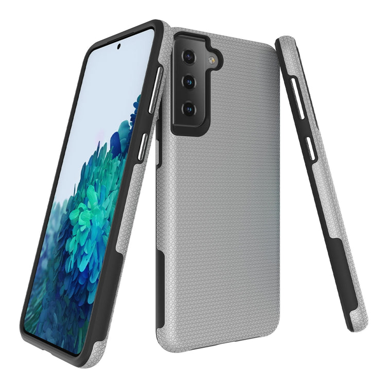 Triangle Dot PC+TPU Dual Layer Rugged Shockproof Hybrid Armor Case For Samsung S21 5G 6.2"