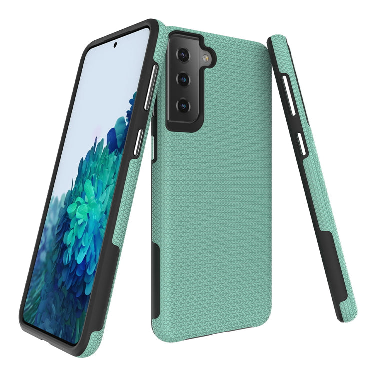 Triangle Dot PC+TPU Dual Layer Rugged Shockproof Hybrid Armor Case For Samsung S21 5G 6.2"