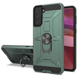 Anti-Drop Hybrid Magnetic Hard Armor Case with Ring Holder for Samsung Galaxy S21 5G 6.2"