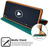 Goospery CANVAS Card Holder Fabric Folio Wallet Flip Stand Case For Galaxy S21 Ultra (6.8 inches)