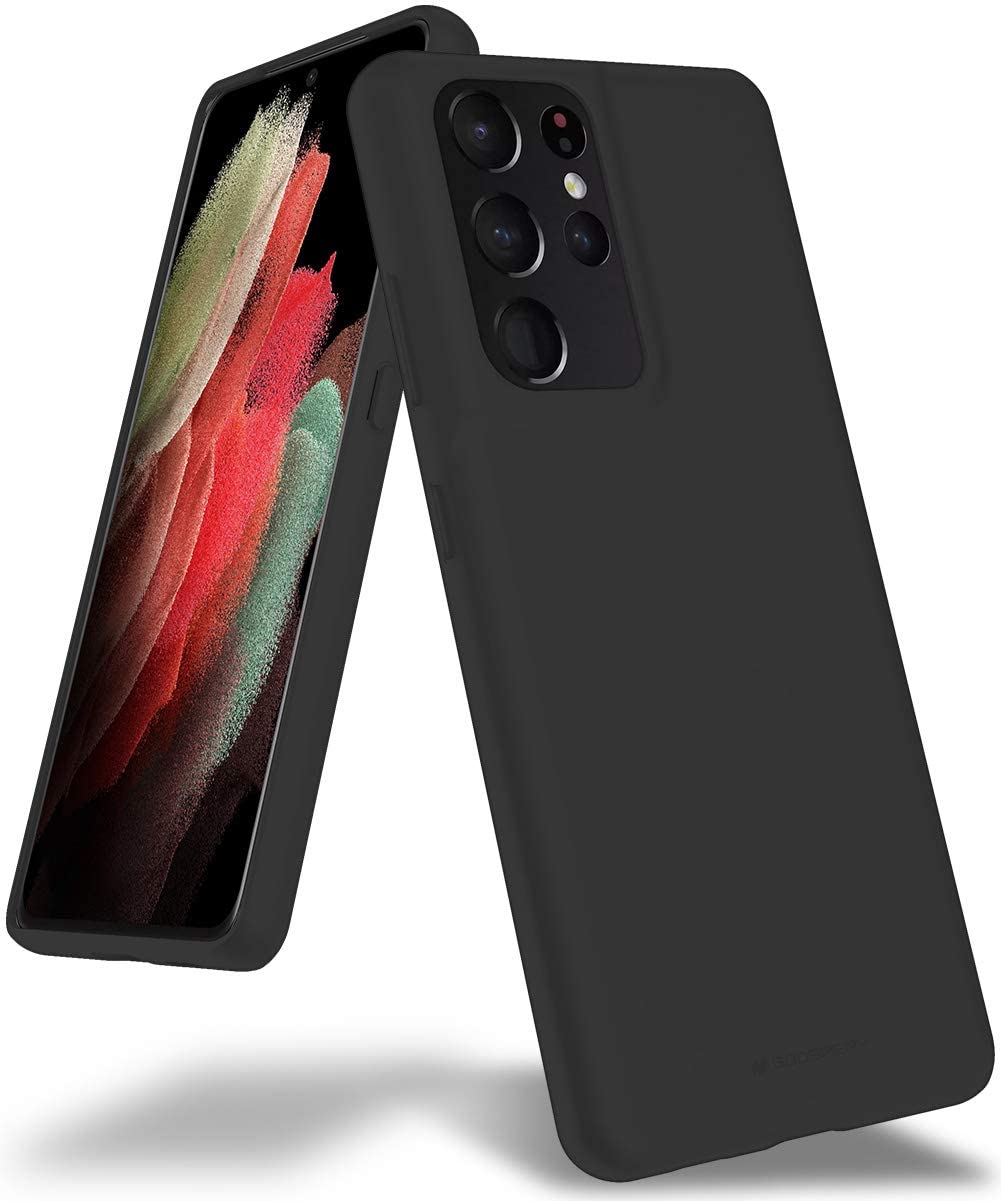 Goospery Soft Feeling Jelly Case for Galaxy S21 Ultra (6.8 inches) Silky Slim Bumper Cover