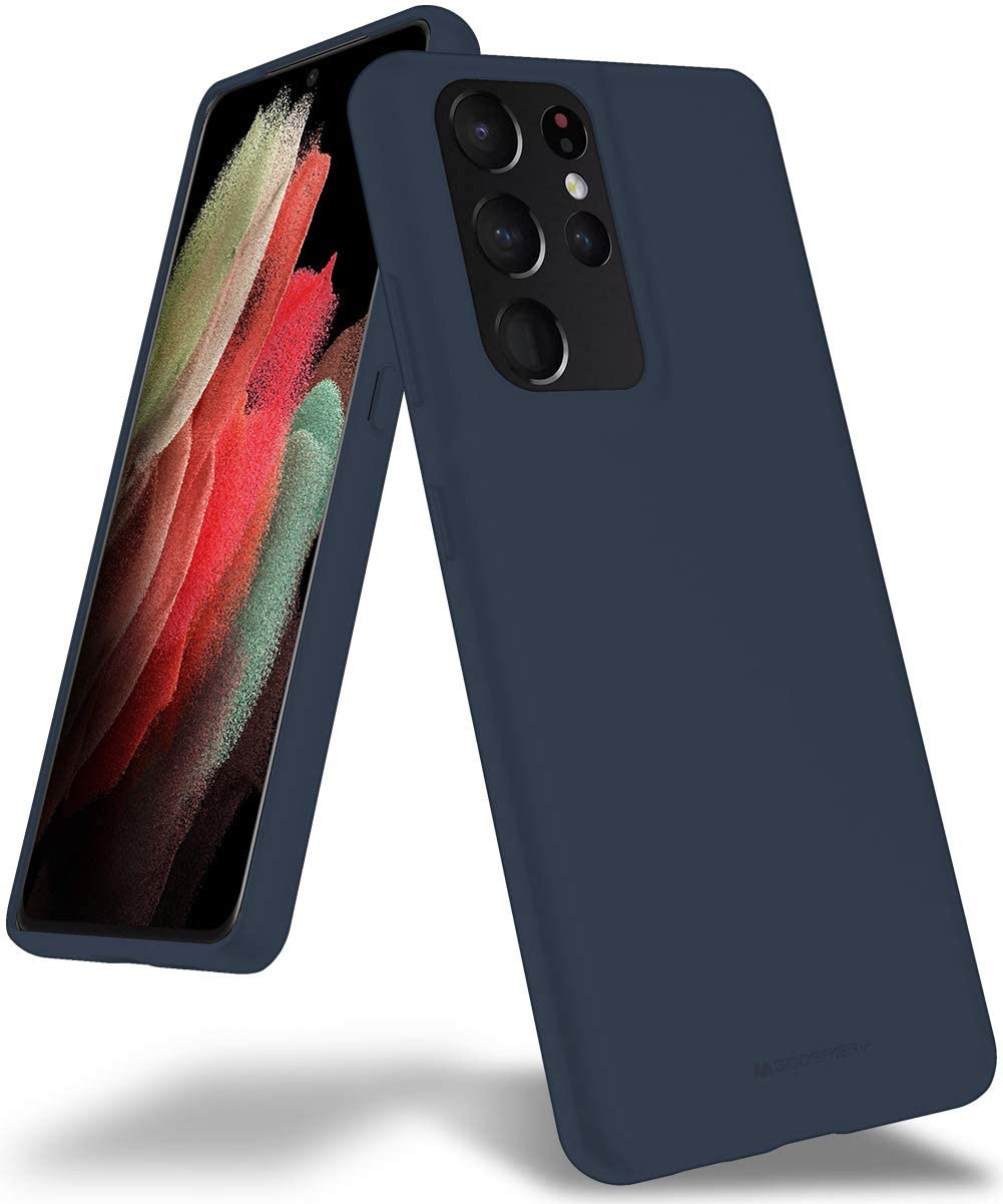 Goospery Soft Feeling Jelly Case for Galaxy S21 Ultra (6.8 inches) Silky Slim Bumper Cover