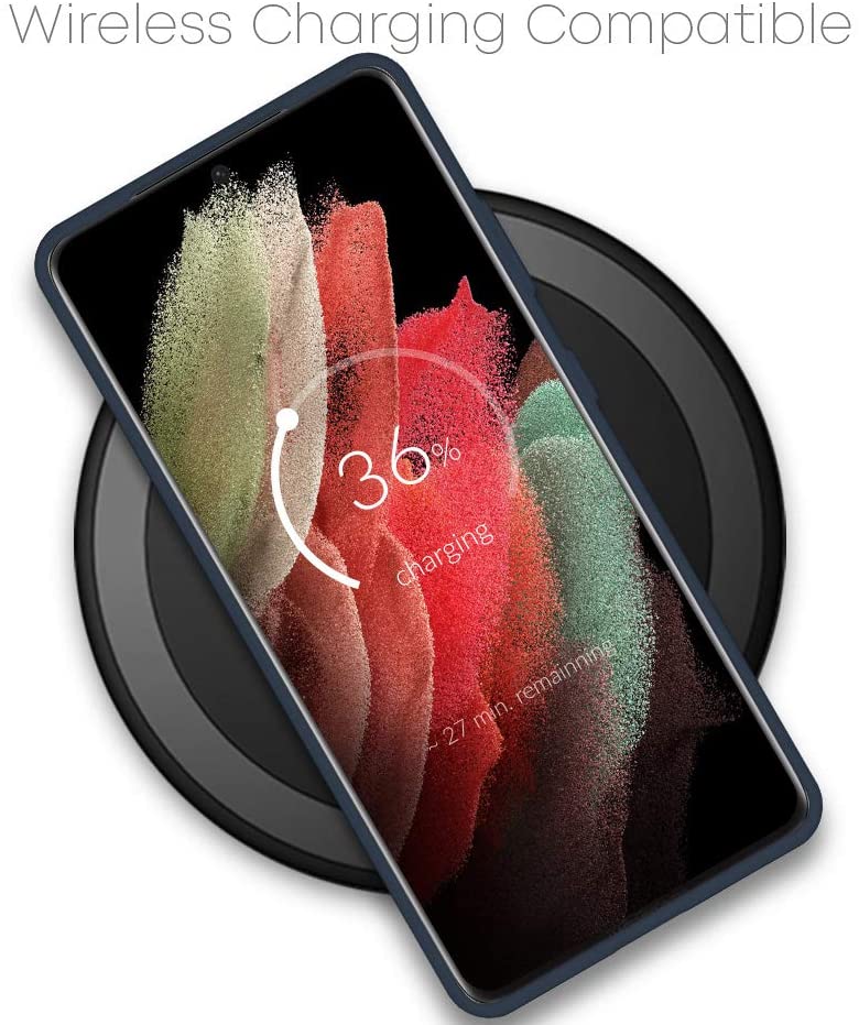 Goospery Soft Feeling Jelly Case for Galaxy S21 Ultra (6.8 inches) Silky Slim Bumper Cover