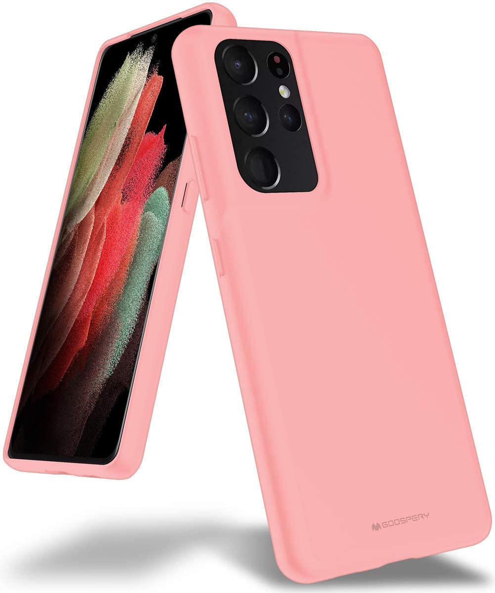 Goospery Soft Feeling Jelly Case for Galaxy S21 Ultra (6.8 inches) Silky Slim Bumper Cover