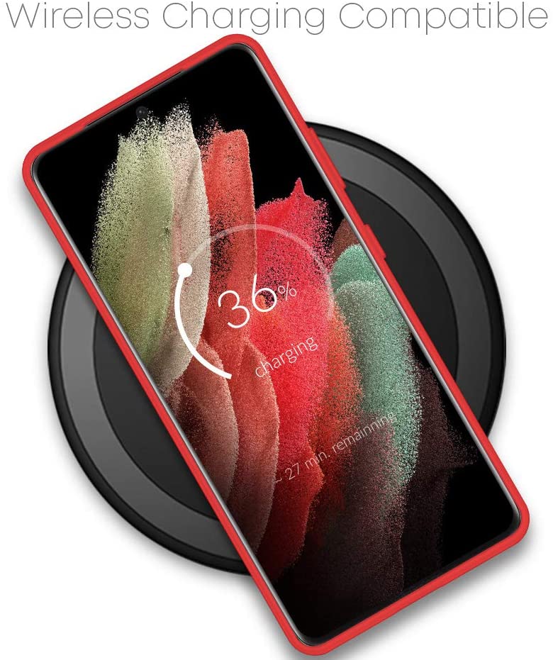 Goospery Soft Feeling Jelly Case for Galaxy S21 Ultra (6.8 inches) Silky Slim Bumper Cover