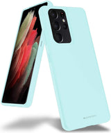 Goospery Soft Feeling Jelly Case for Galaxy S21 Ultra (6.8 inches) Silky Slim Bumper Cover