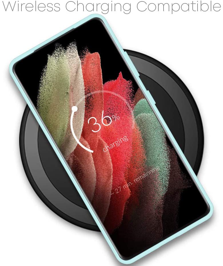 Goospery Soft Feeling Jelly Case for Galaxy S21 Ultra (6.8 inches) Silky Slim Bumper Cover