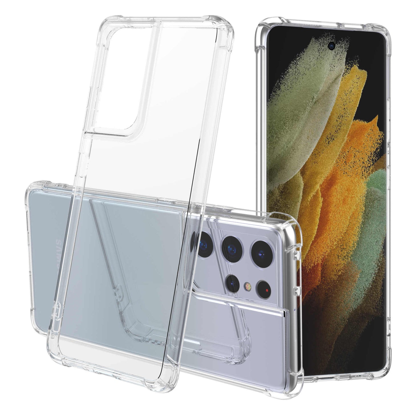 Slim TPU Silicone Phone Cover For Samsung Galaxy S21 Ultra 5G 6.8"