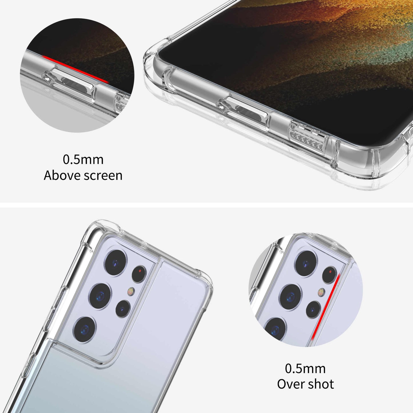 Slim TPU Silicone Phone Cover For Samsung Galaxy S21 Ultra 5G 6.8"