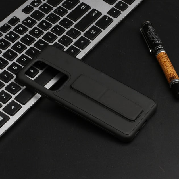 Vertical&Horizontal Kickstand Hand Wrist Strap Foldable Magnetic Stand Shockproof Protective Phone Case For Samsung S21 Ultra 6.8"