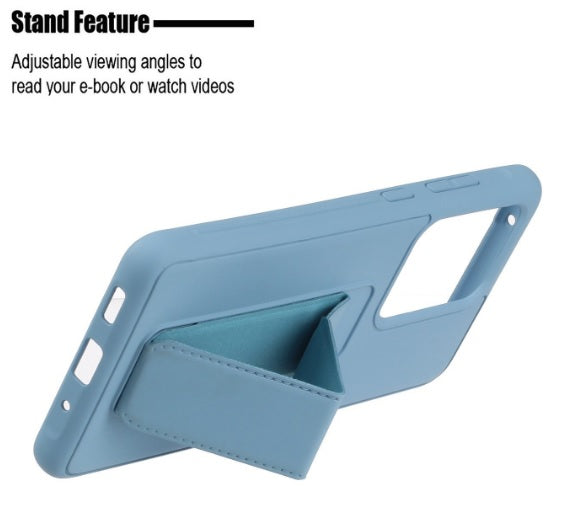 Vertical&Horizontal Kickstand Hand Wrist Strap Foldable Magnetic Stand Shockproof Protective Phone Case For Samsung S21 Ultra 6.8"