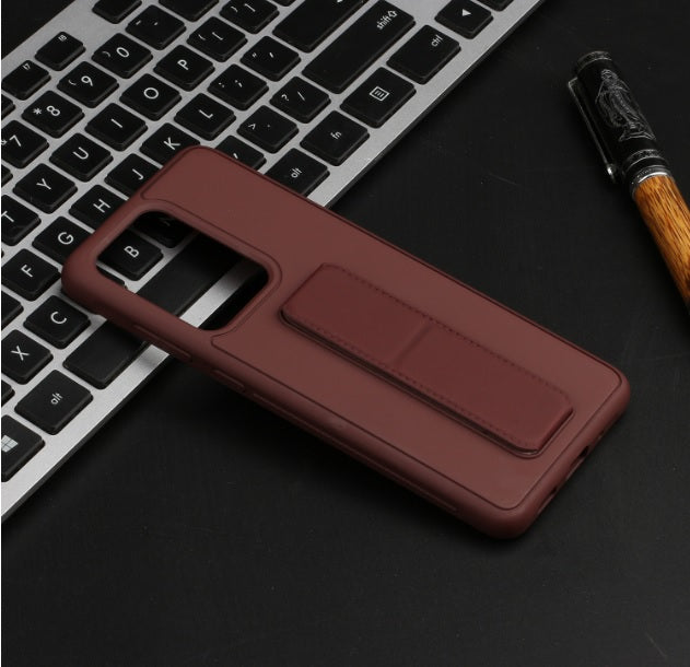 Vertical&Horizontal Kickstand Hand Wrist Strap Foldable Magnetic Stand Shockproof Protective Phone Case For Samsung S21 Ultra 6.8"
