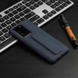 Vertical&Horizontal Kickstand Hand Wrist Strap Foldable Magnetic Stand Shockproof Protective Phone Case For Samsung S21 Ultra 6.8"