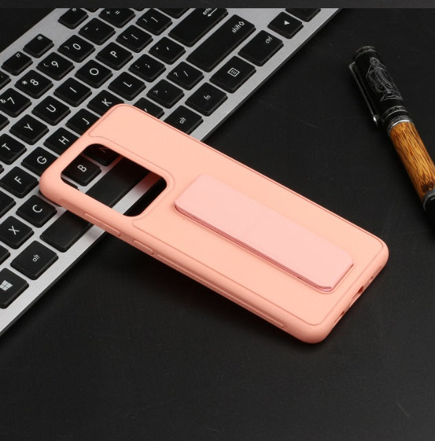 Vertical&Horizontal Kickstand Hand Wrist Strap Foldable Magnetic Stand Shockproof Protective Phone Case For Samsung S21 Ultra 6.8"
