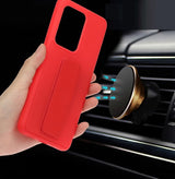 Vertical&Horizontal Kickstand Hand Wrist Strap Foldable Magnetic Stand Shockproof Protective Phone Case For Samsung S21 Ultra 6.8"