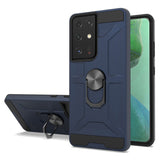 Anti-Drop Hybrid Magnetic Hard Armor Case with Ring Holder for Samsung Galaxy S21 Ultra 5G 6.8"