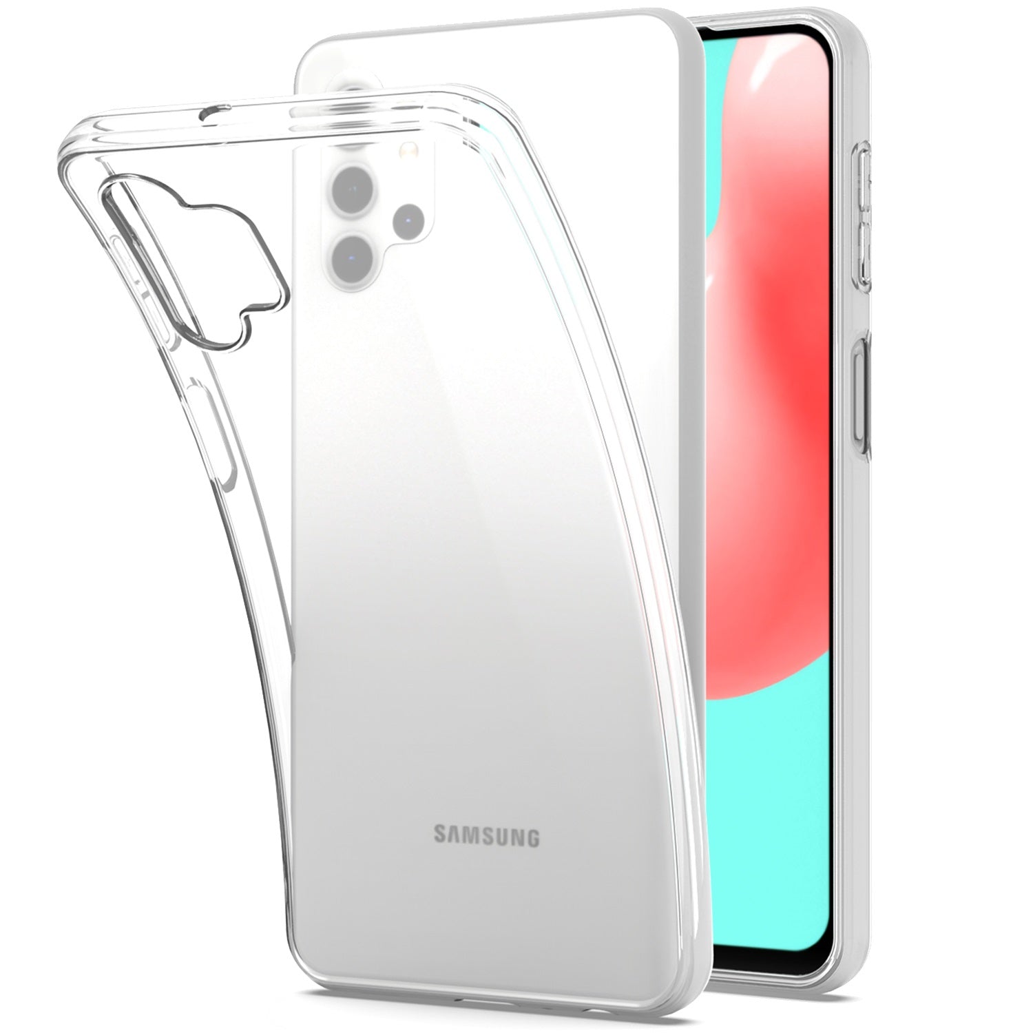 Slim Soft Gel TPU Silicone Edge Bumper Phone Cover For Samsung Galaxy A32 5G 6.5"