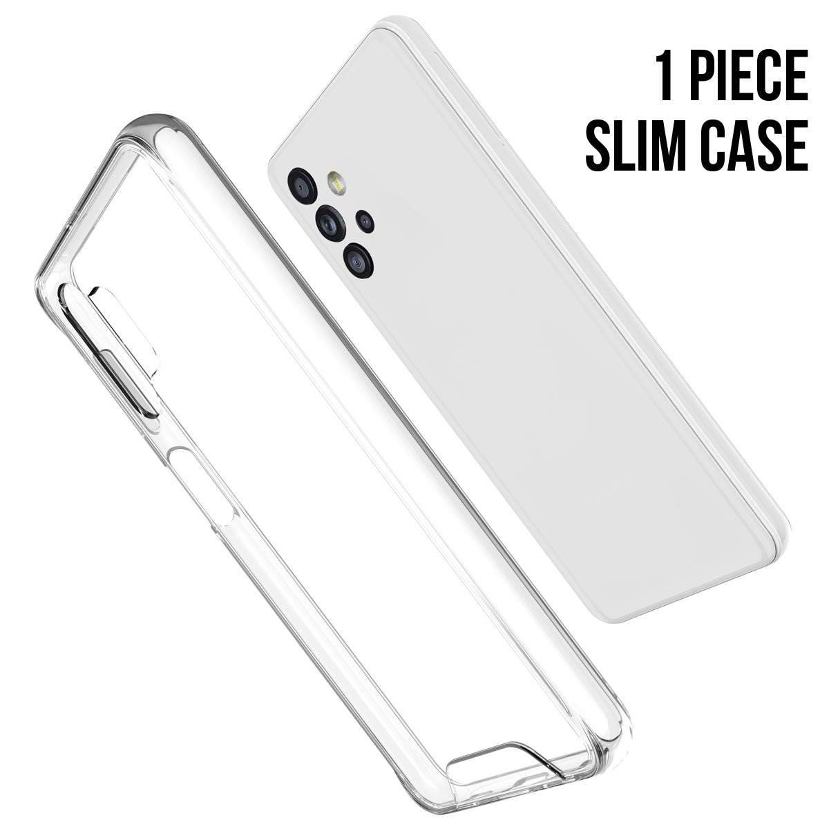 Premium Transparent Rugged Clear Shockproof SPACE Case Cover For Samsung Galaxy A32 5G 6.5"