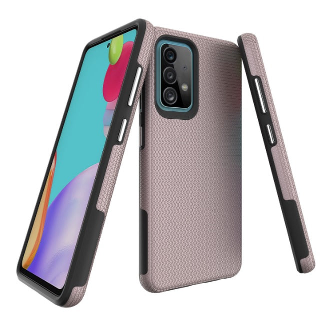 Triangle Dot PC+TPU Dual Layer Rugged Shockproof Hybrid Armor Case For Samsung Galaxy A52 5G 6.5"